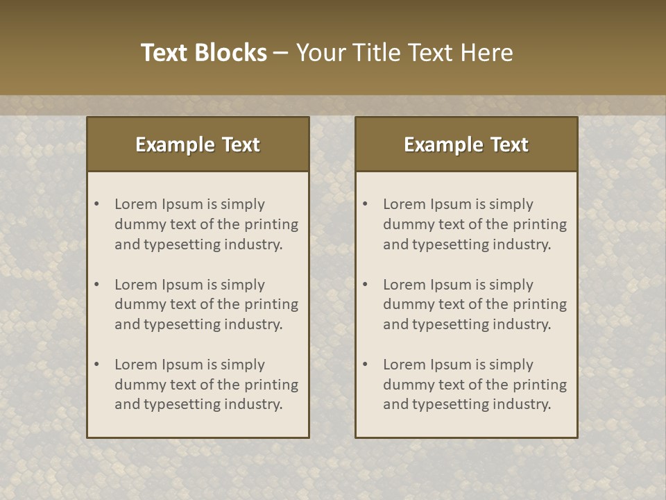 Skin Serpent Rattlesnake PowerPoint Template