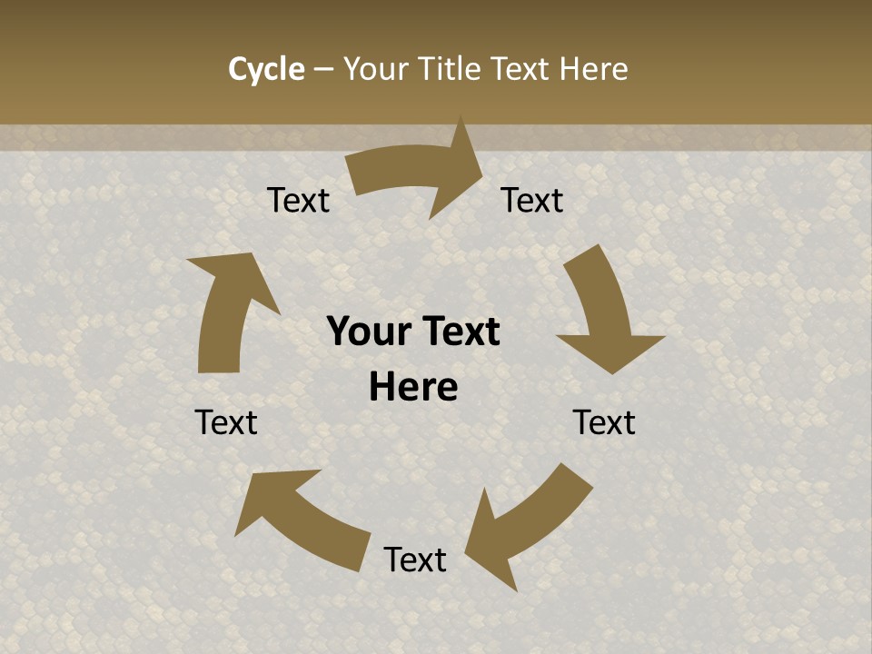 Skin Serpent Rattlesnake PowerPoint Template