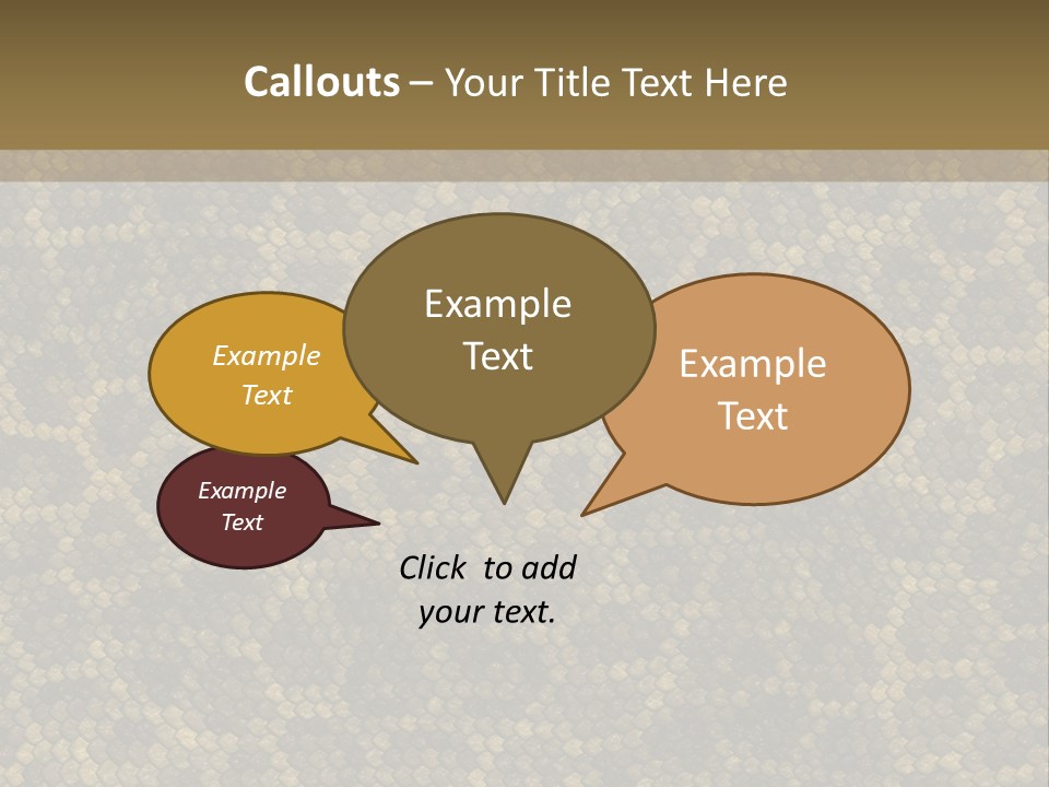 Skin Serpent Rattlesnake PowerPoint Template