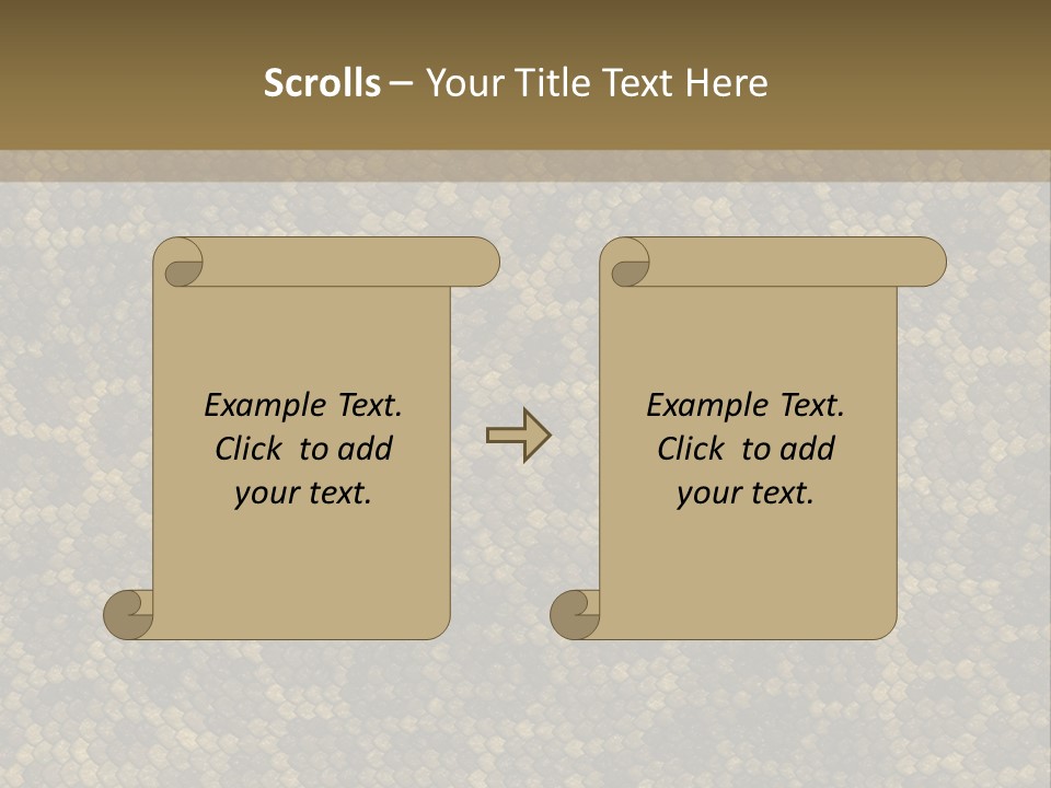 Skin Serpent Rattlesnake PowerPoint Template