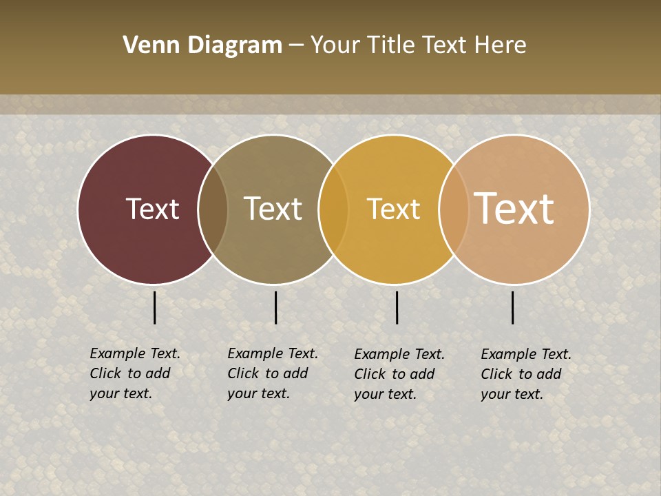 Skin Serpent Rattlesnake PowerPoint Template