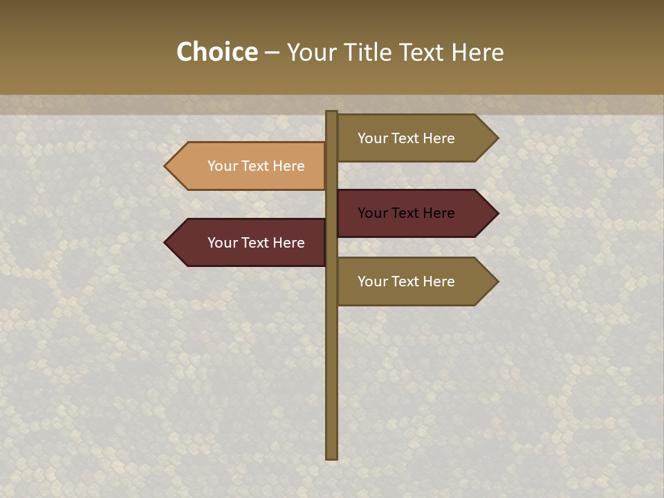 Skin Serpent Rattlesnake PowerPoint Template