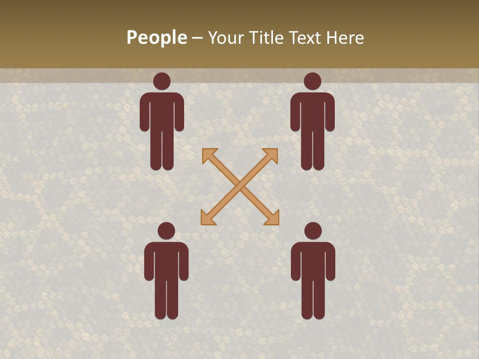 Skin Serpent Rattlesnake PowerPoint Template