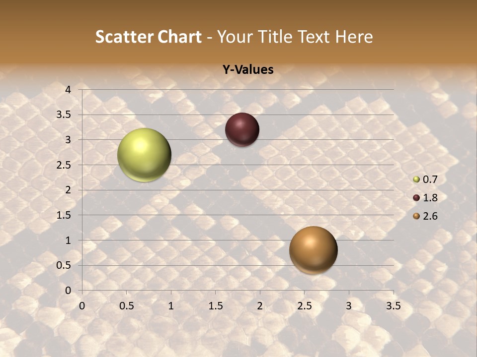 Brown Snake Leather PowerPoint Template