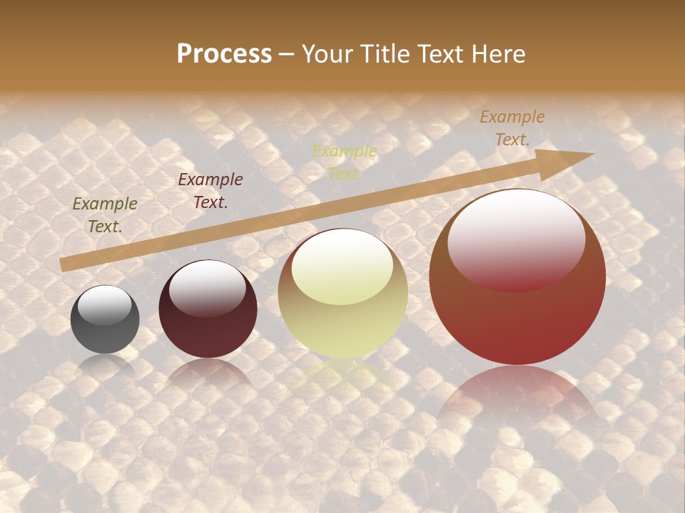 Brown Snake Leather PowerPoint Template