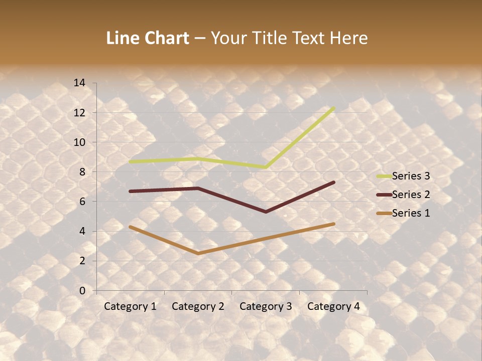 Brown Snake Leather PowerPoint Template