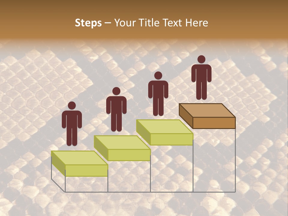 Brown Snake Leather PowerPoint Template