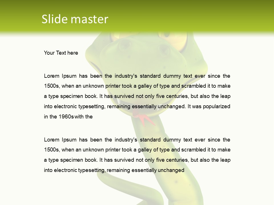 Python Morsure Character PowerPoint Template