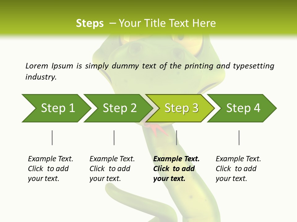 Python Morsure Character PowerPoint Template