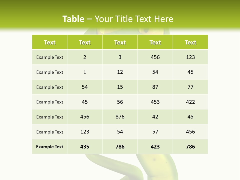 Python Morsure Character PowerPoint Template
