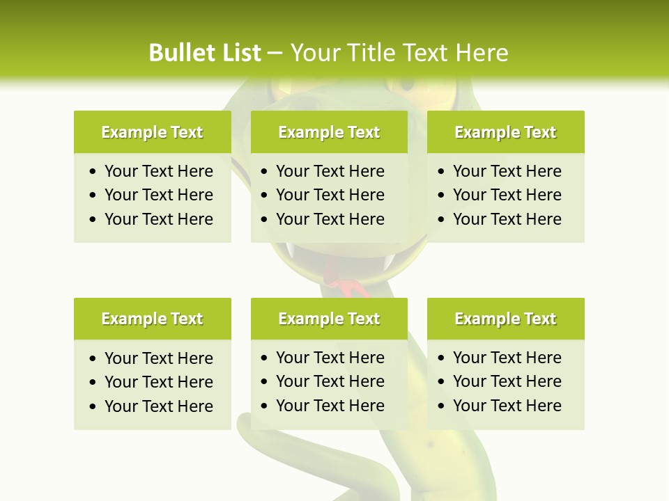 Python Morsure Character PowerPoint Template