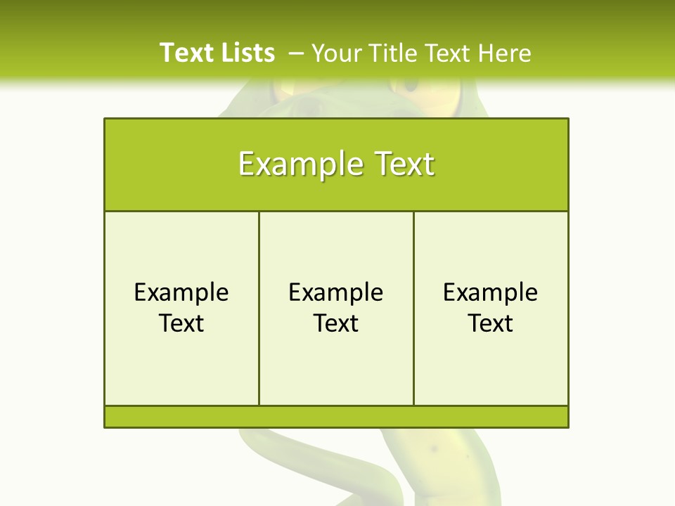 Python Morsure Character PowerPoint Template