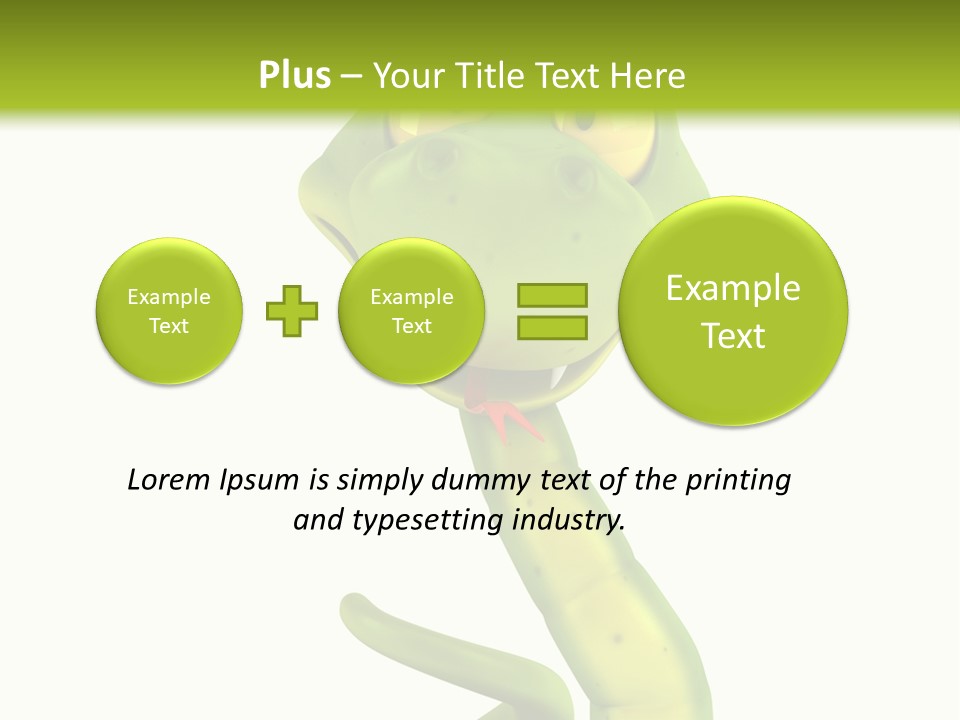 Python Morsure Character PowerPoint Template