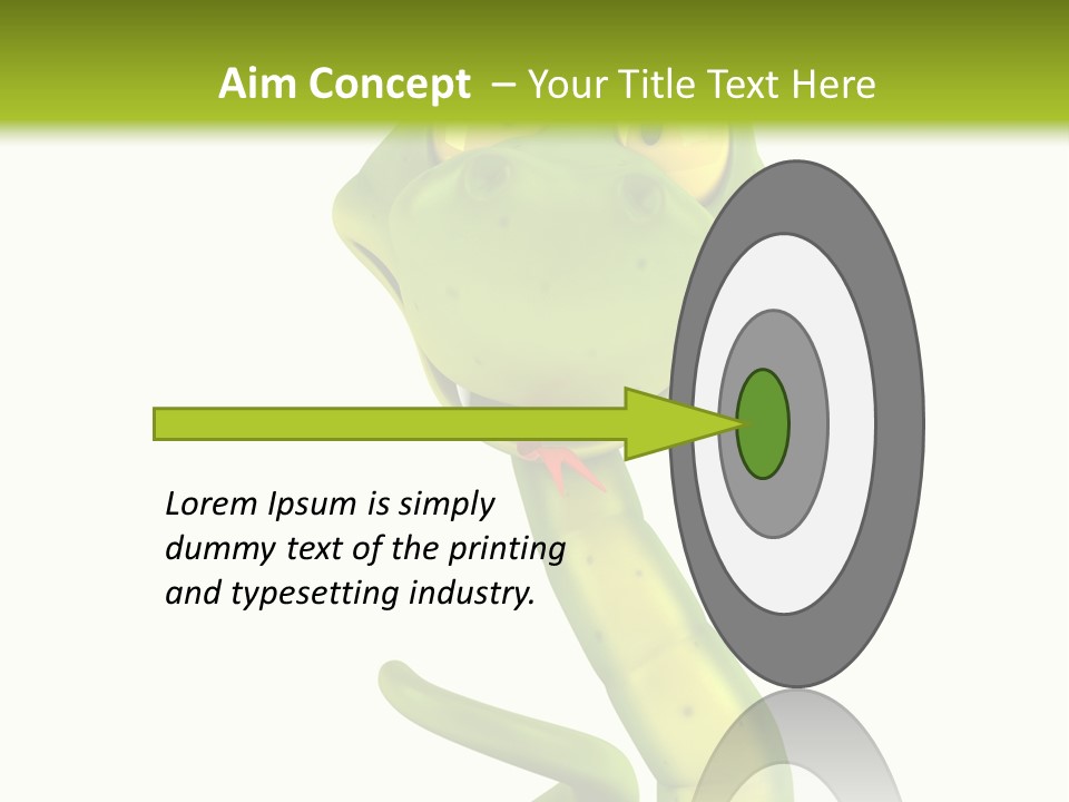 Python Morsure Character PowerPoint Template