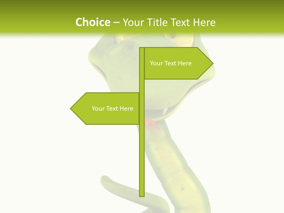 Python Morsure Character PowerPoint Template