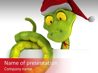 Danger Toxic Snake PowerPoint Template