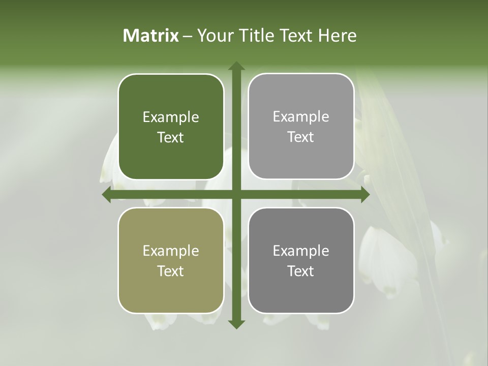 Pflanze Weiss Winter PowerPoint Template