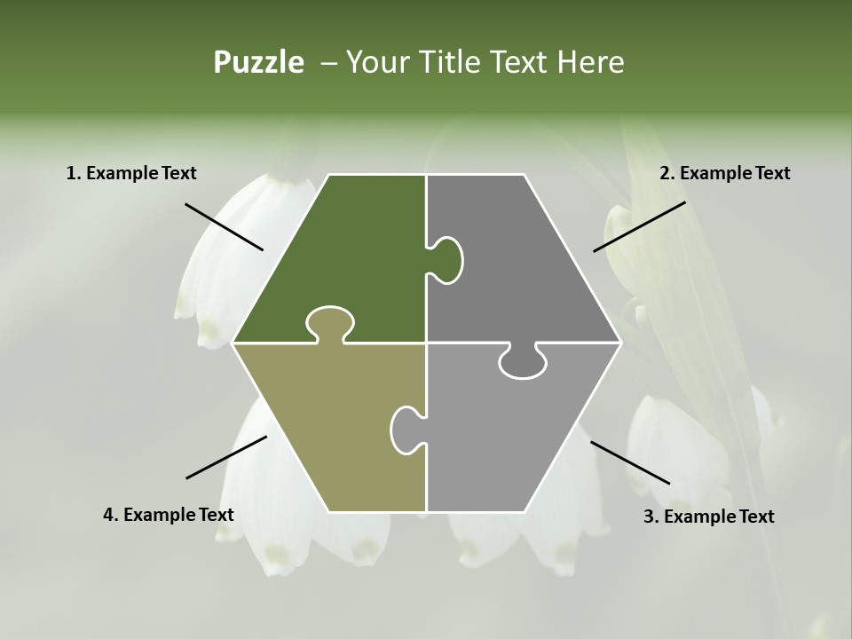 Pflanze Weiss Winter PowerPoint Template