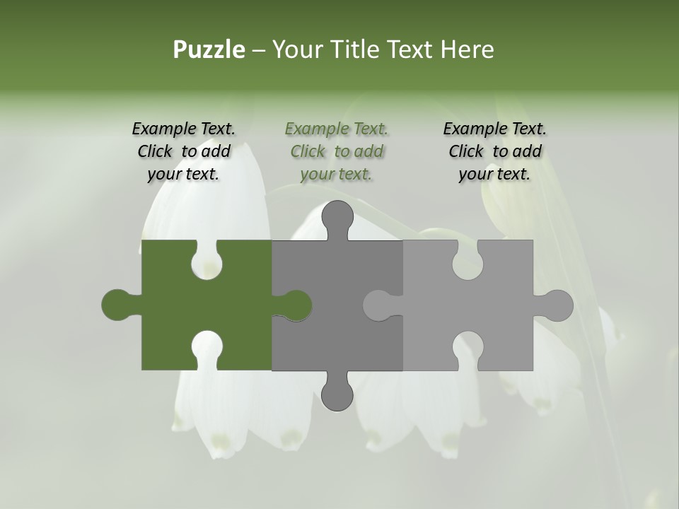 Pflanze Weiss Winter PowerPoint Template