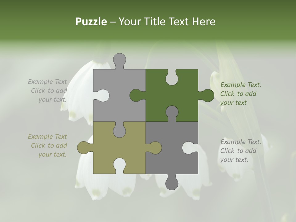 Pflanze Weiss Winter PowerPoint Template