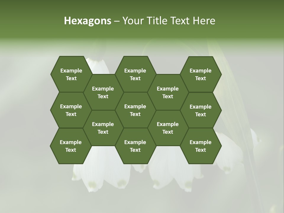 Pflanze Weiss Winter PowerPoint Template