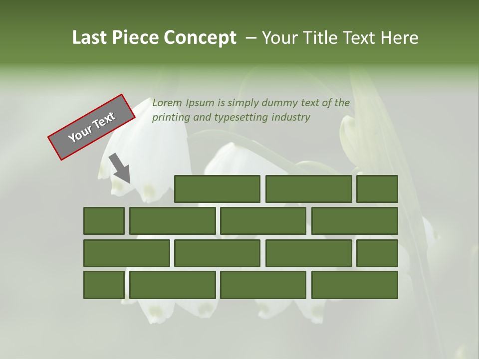 Pflanze Weiss Winter PowerPoint Template