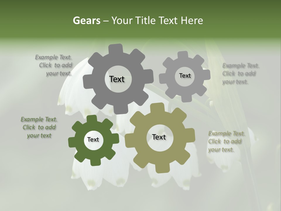 Pflanze Weiss Winter PowerPoint Template