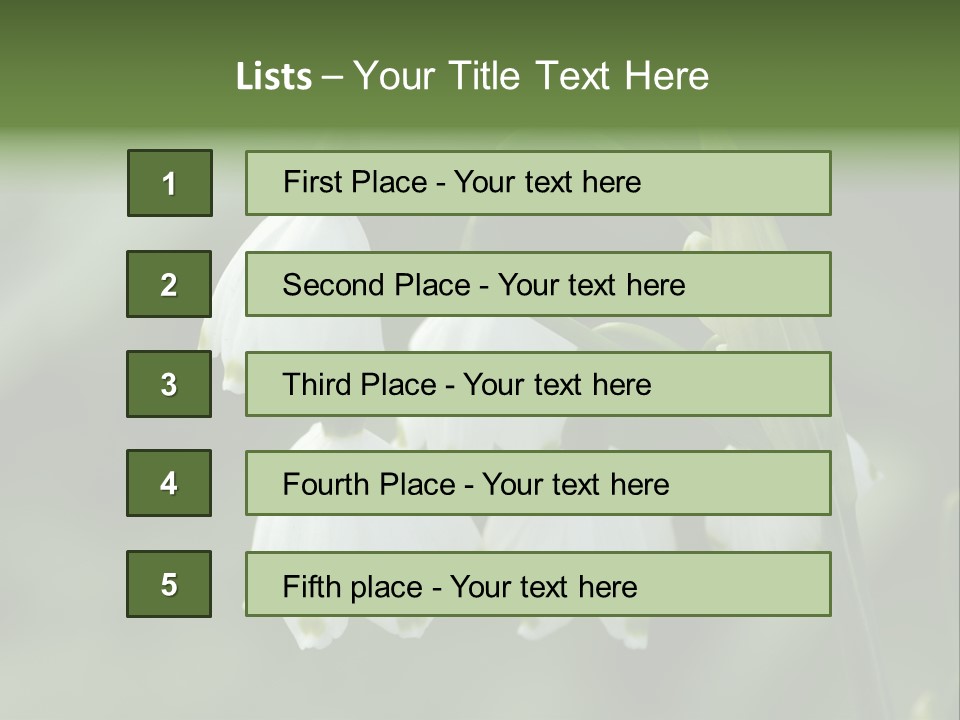 Pflanze Weiss Winter PowerPoint Template