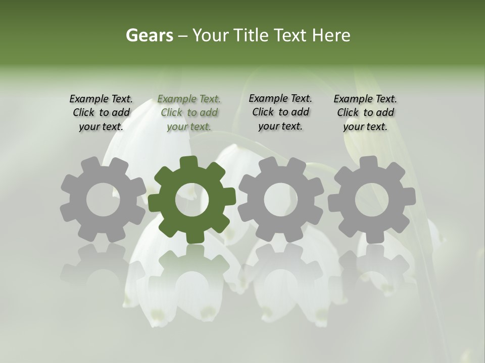 Pflanze Weiss Winter PowerPoint Template