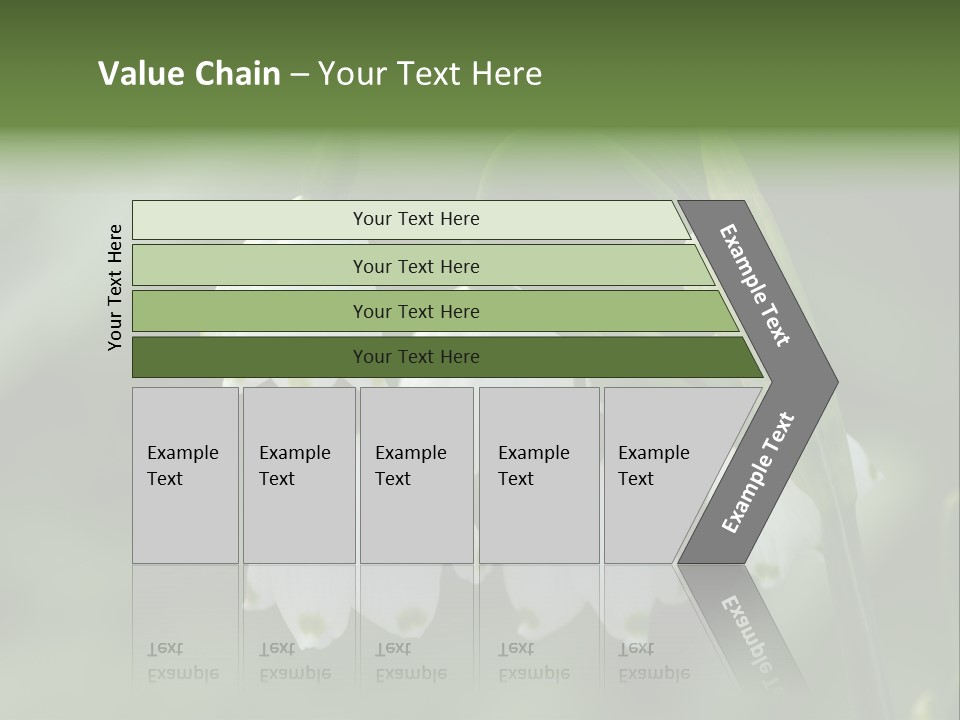 Pflanze Weiss Winter PowerPoint Template