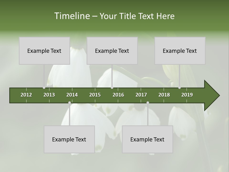 Pflanze Weiss Winter PowerPoint Template