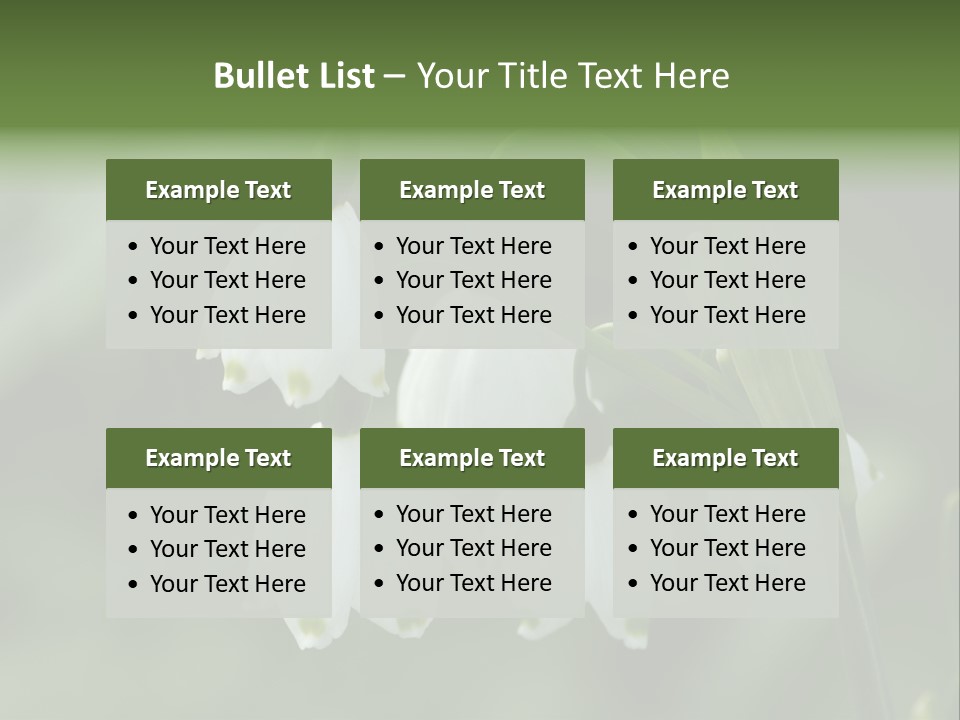 Pflanze Weiss Winter PowerPoint Template