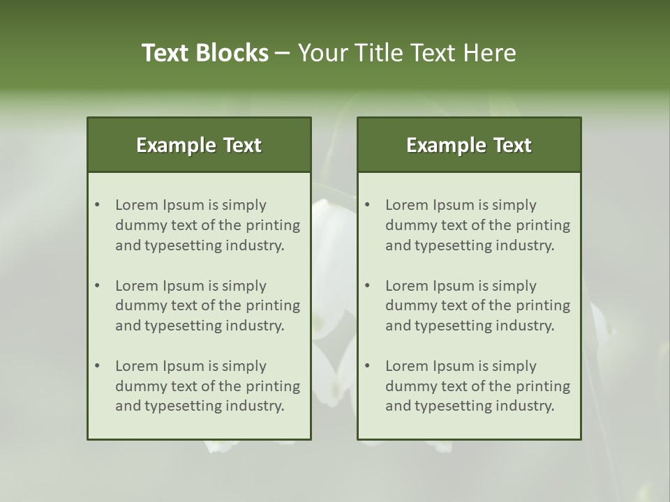 Pflanze Weiss Winter PowerPoint Template