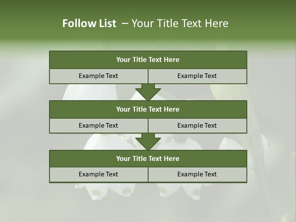 Pflanze Weiss Winter PowerPoint Template