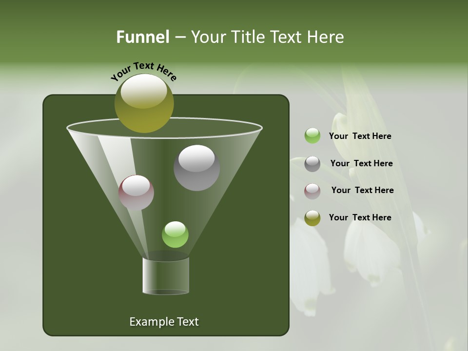 Pflanze Weiss Winter PowerPoint Template