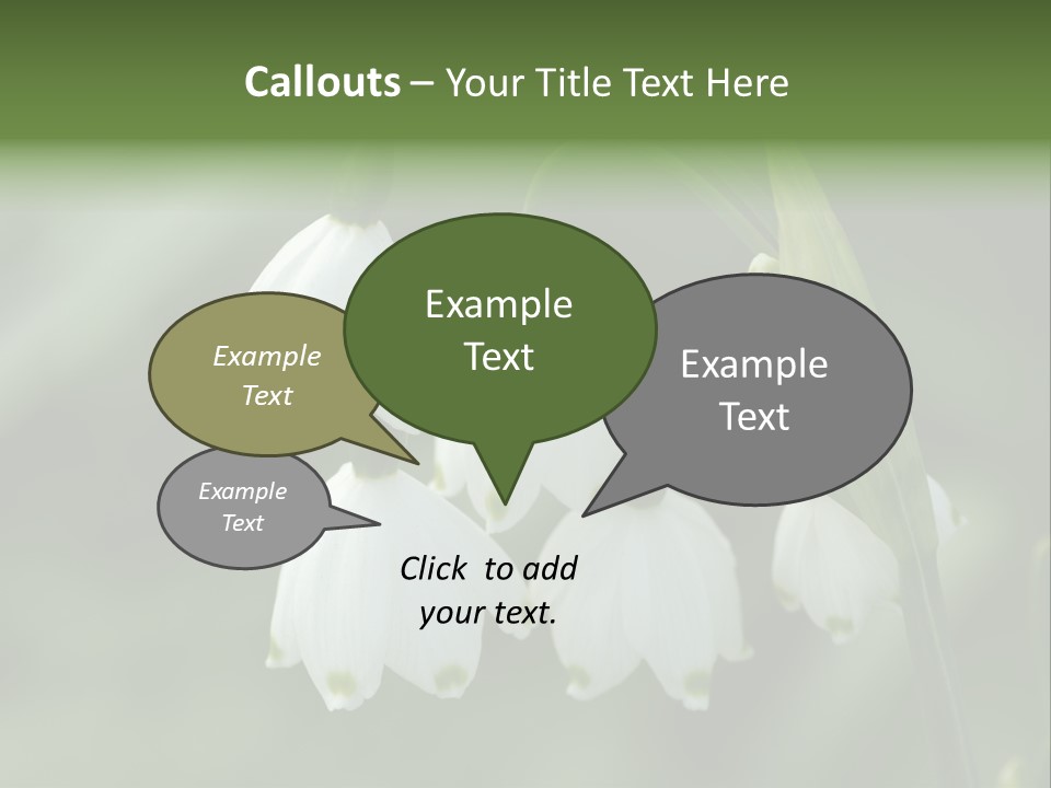 Pflanze Weiss Winter PowerPoint Template