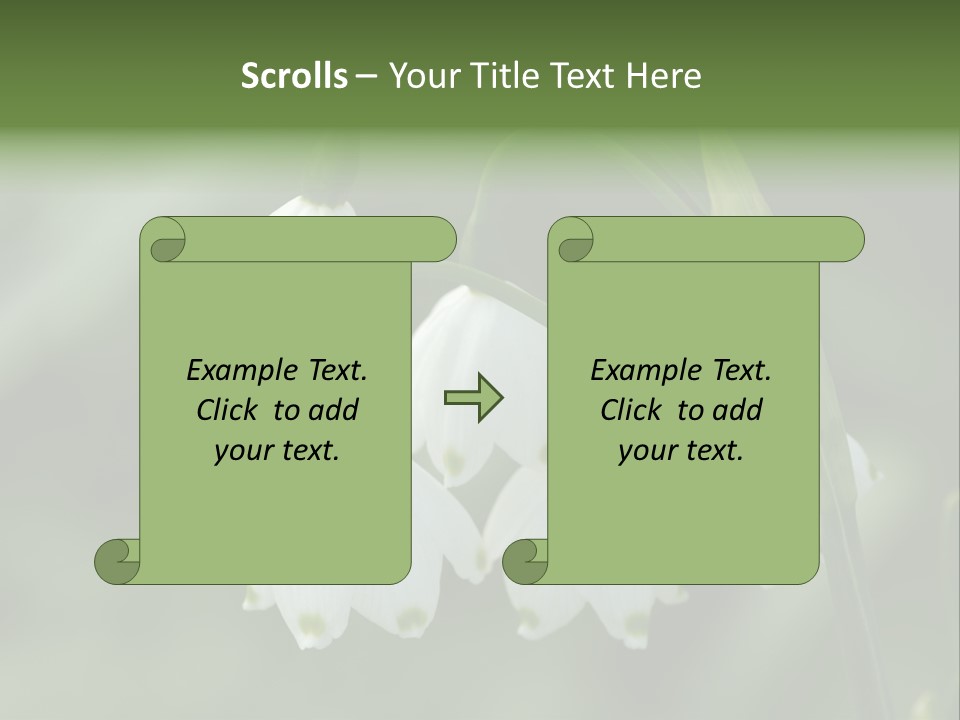 Pflanze Weiss Winter PowerPoint Template