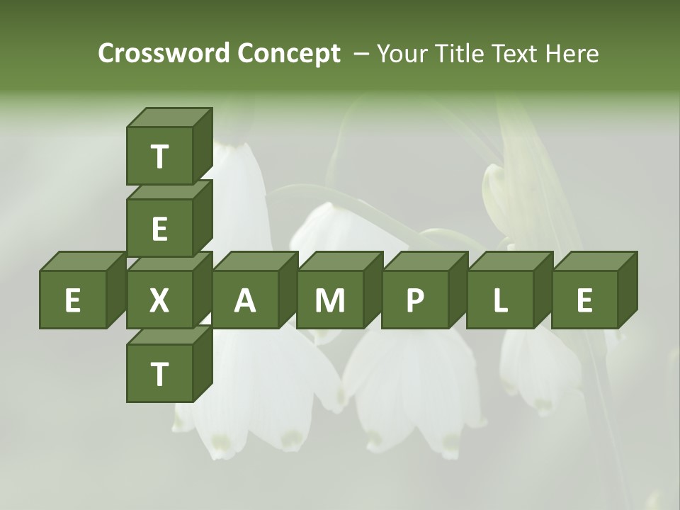 Pflanze Weiss Winter PowerPoint Template