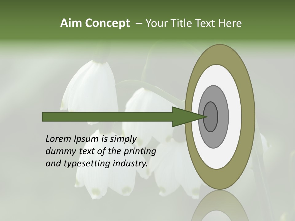 Pflanze Weiss Winter PowerPoint Template