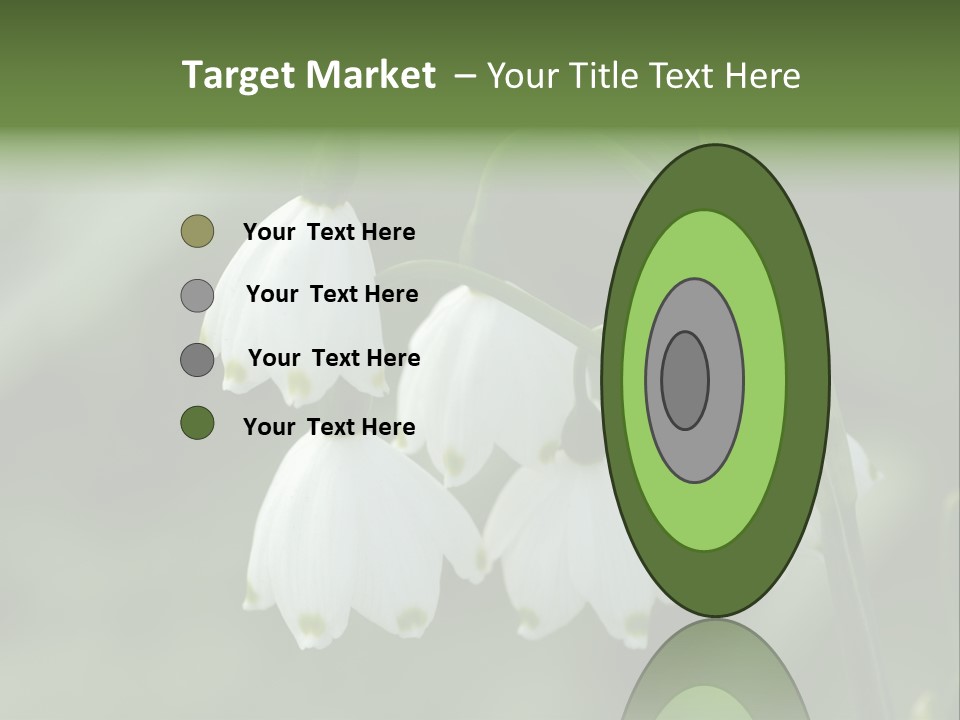 Pflanze Weiss Winter PowerPoint Template