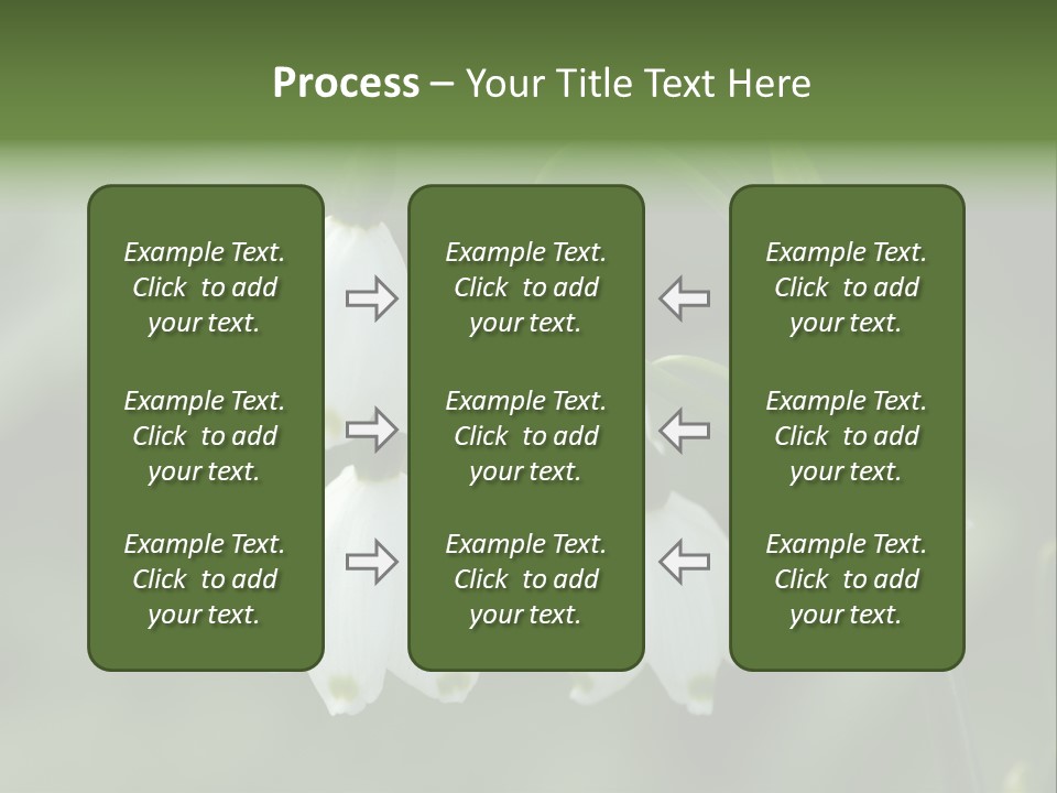 Pflanze Weiss Winter PowerPoint Template
