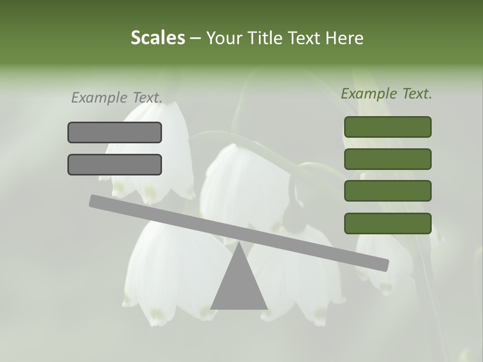 Pflanze Weiss Winter PowerPoint Template