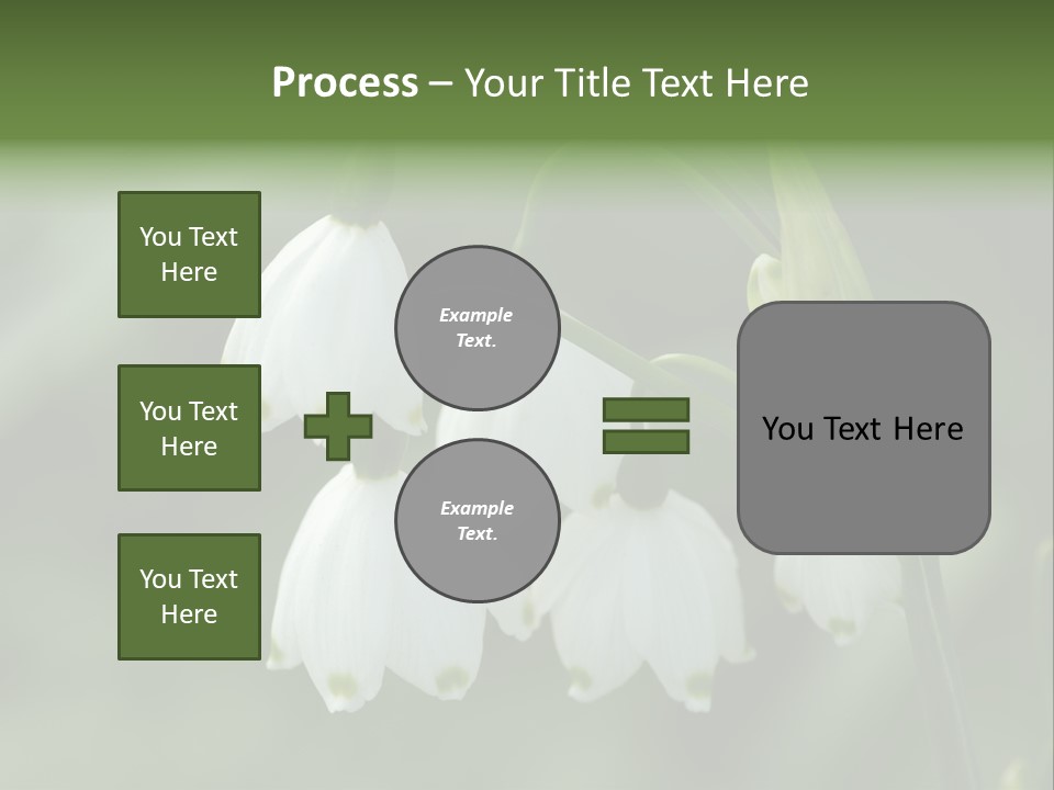 Pflanze Weiss Winter PowerPoint Template