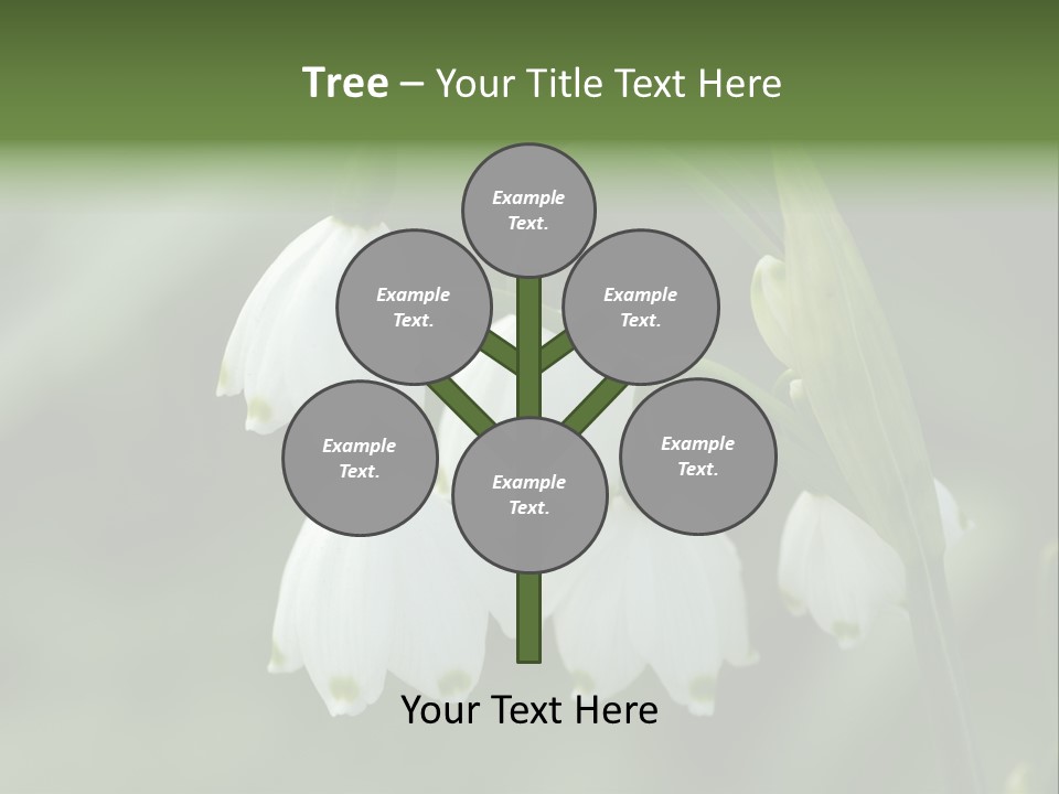 Pflanze Weiss Winter PowerPoint Template