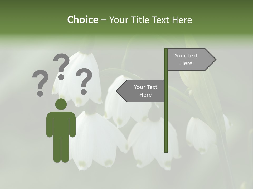 Pflanze Weiss Winter PowerPoint Template