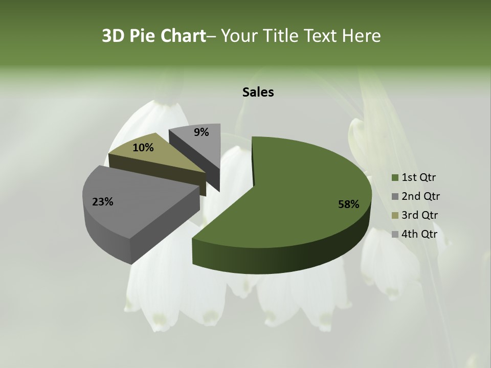 Pflanze Weiss Winter PowerPoint Template
