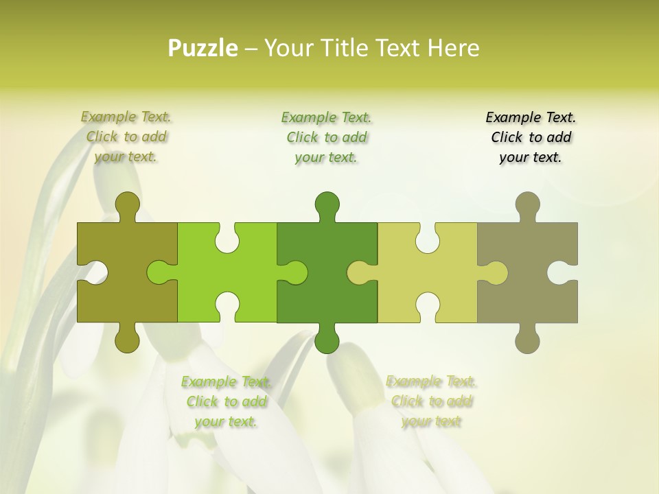 Drop Flower Botany PowerPoint Template