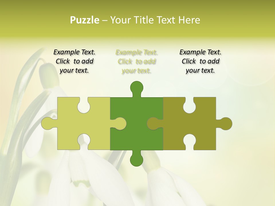 Drop Flower Botany PowerPoint Template