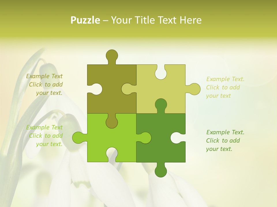 Drop Flower Botany PowerPoint Template