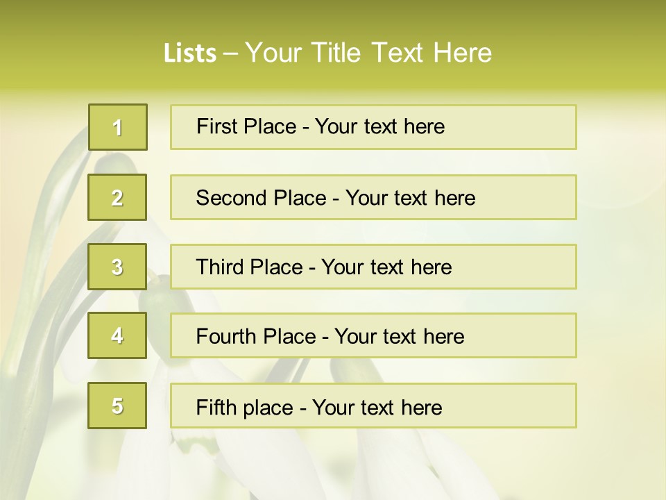 Drop Flower Botany PowerPoint Template